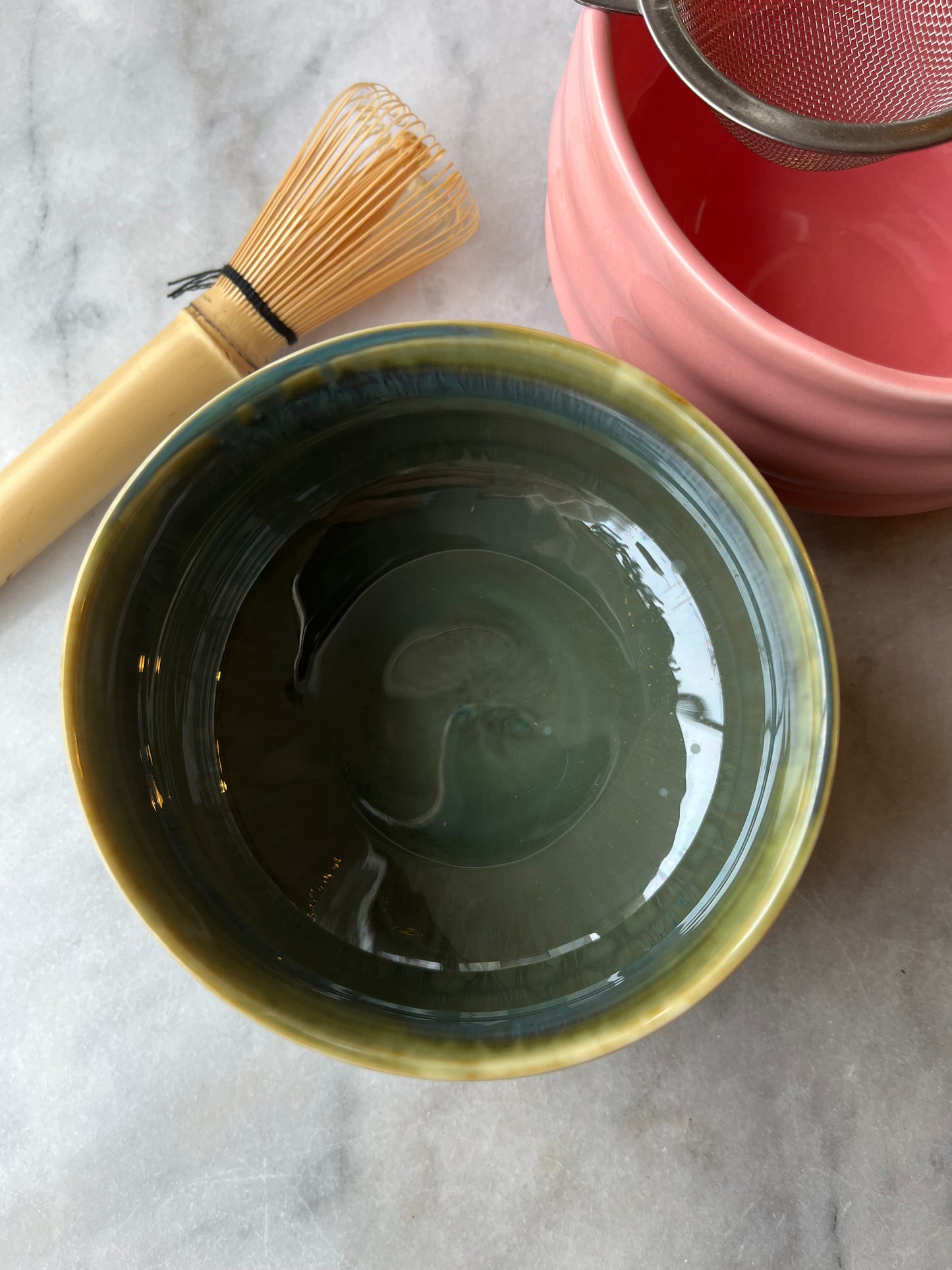 Matcha bowl grey green