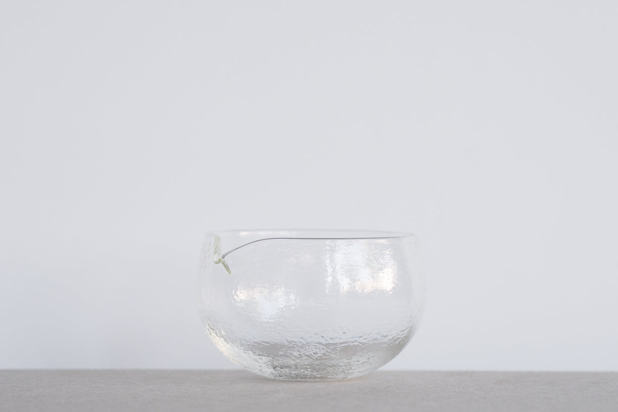 Matcha set Aki with glass matcha bowl and whisk