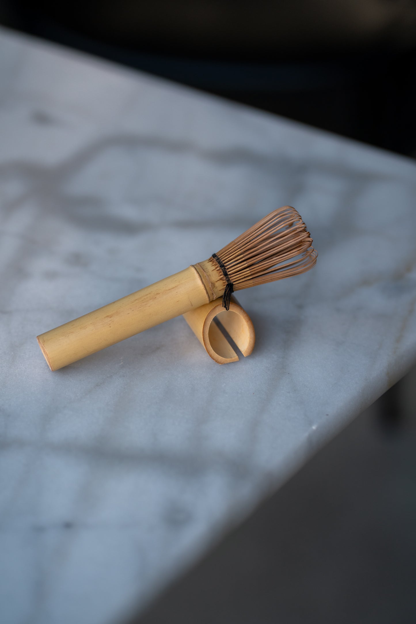 Matcha set Aki with glass matcha bowl and whisk
