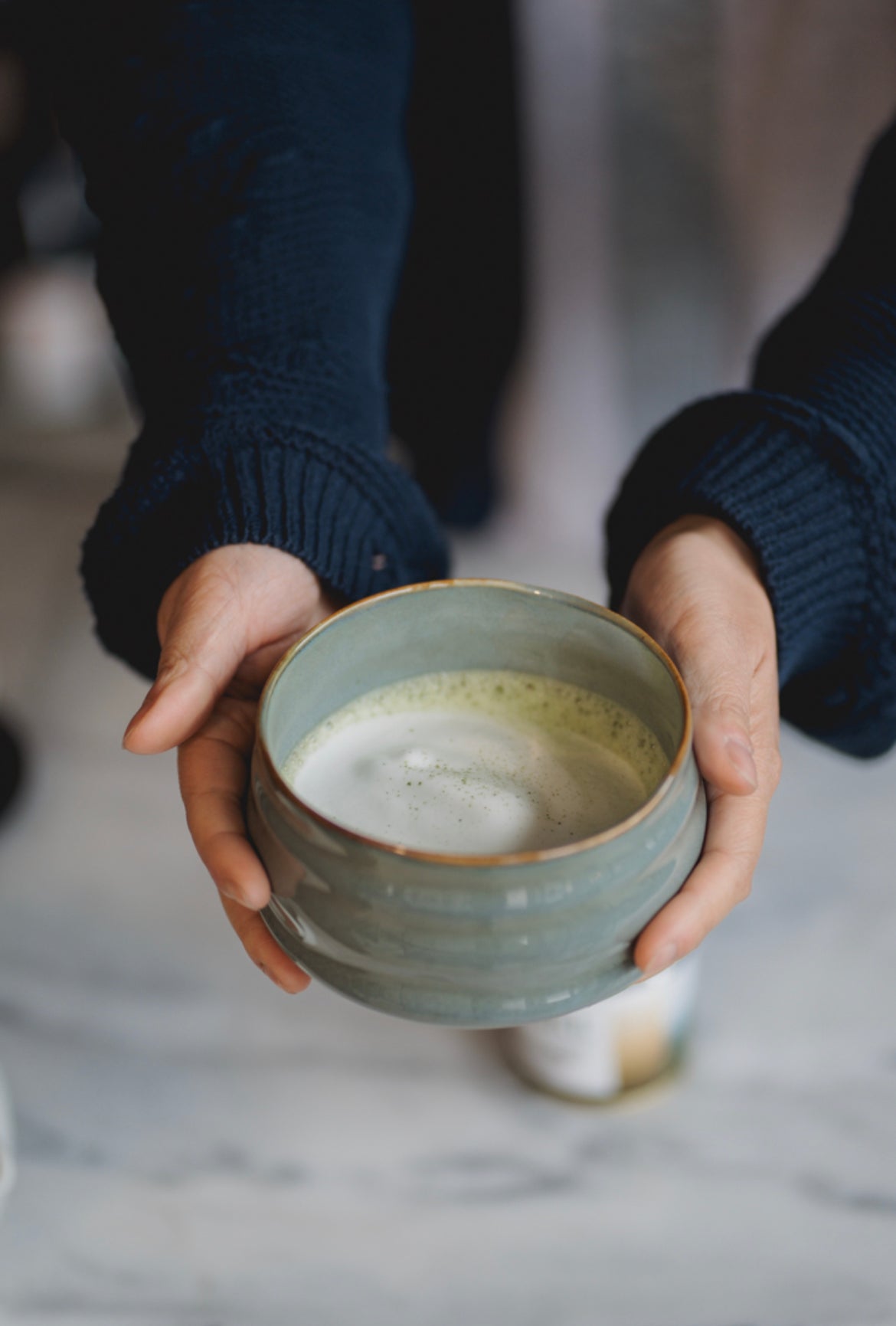 Matcha set Kagoshima with glass matcha bowl and whisk