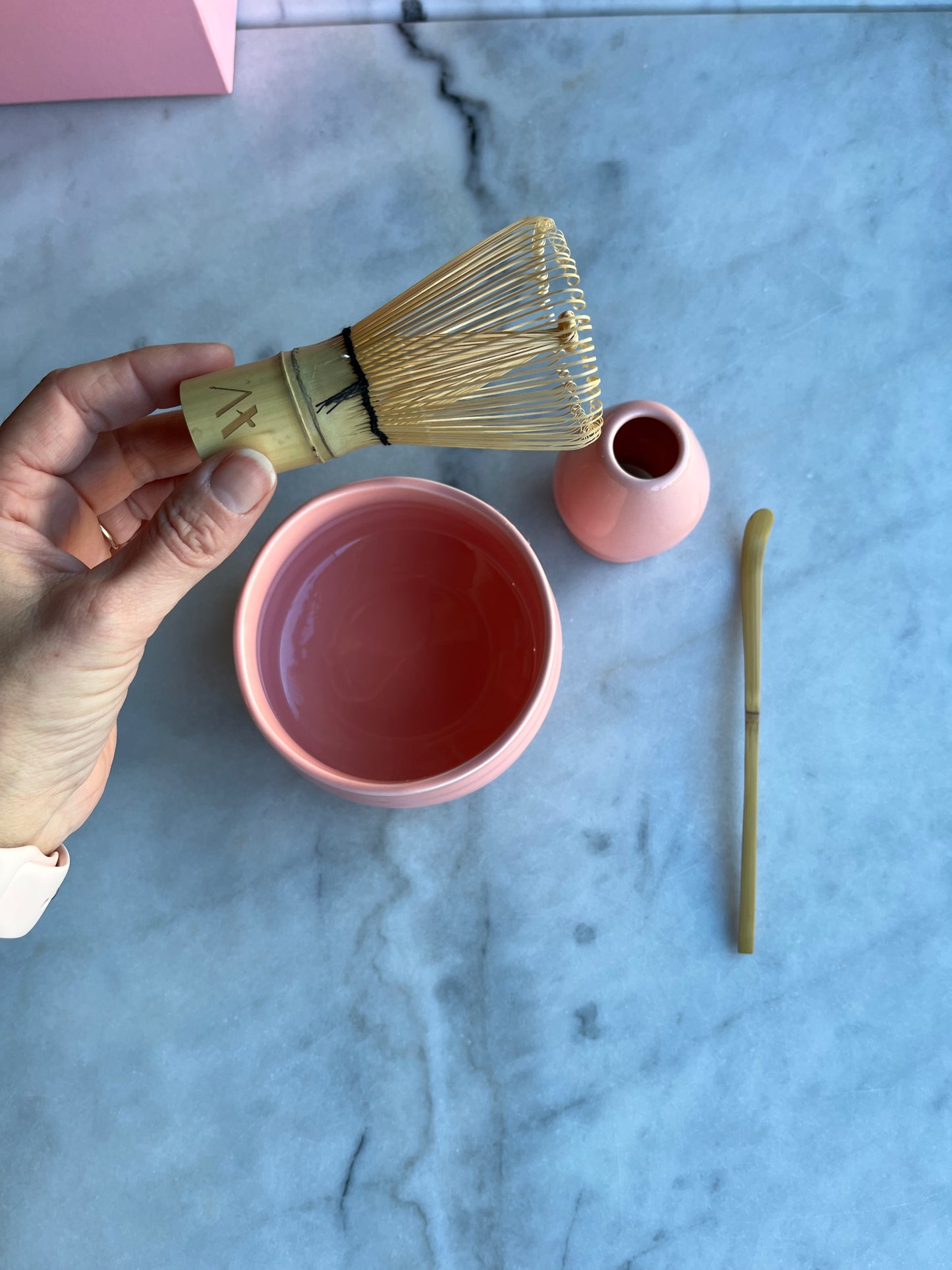 Complete Matcha set gift box pink