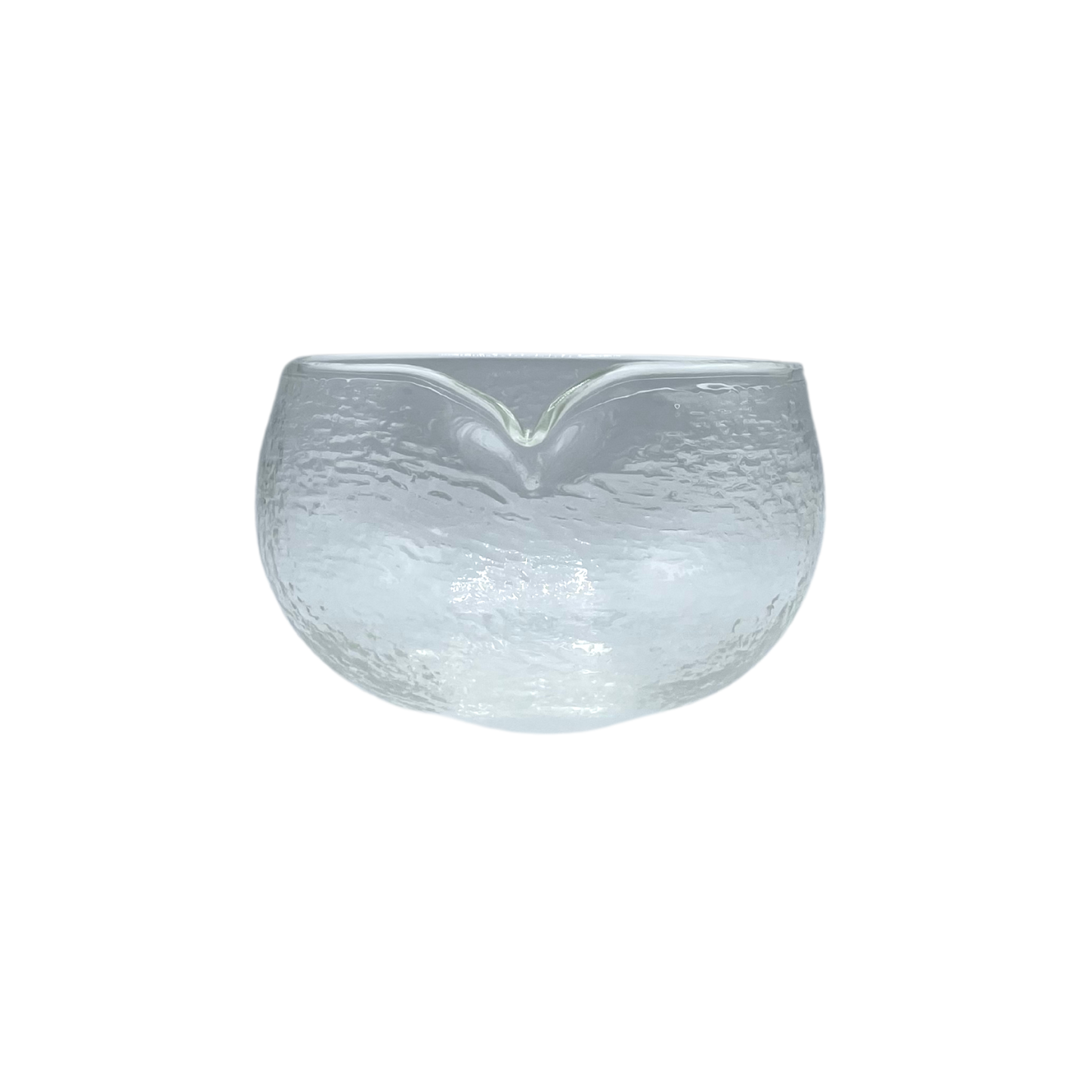 Matcha bowl with spout glass