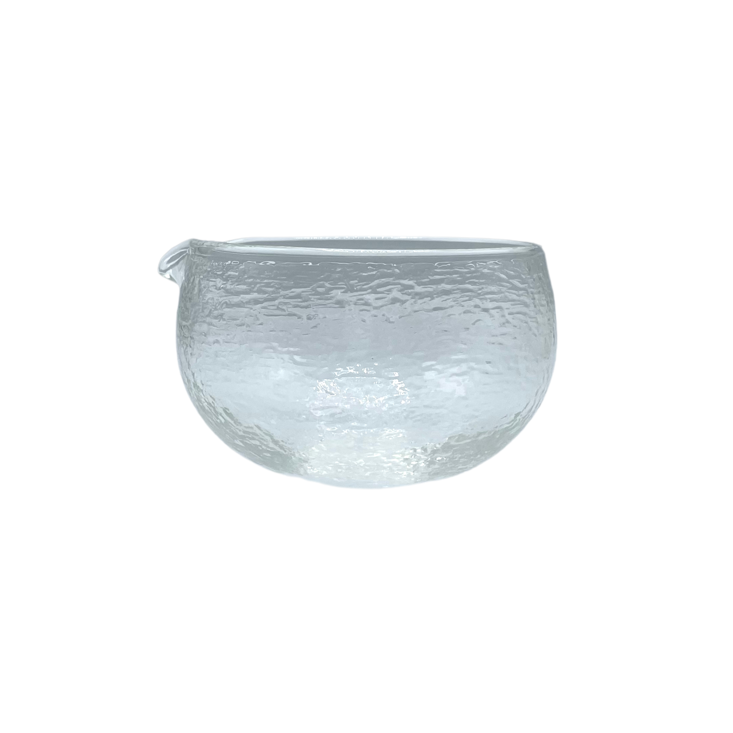 Matcha bowl with spout glass